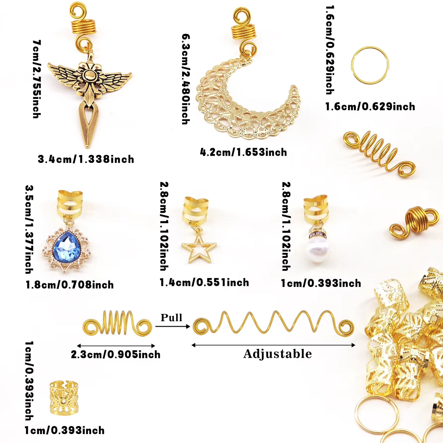 Goddess Celestial Hair Braid Accessories