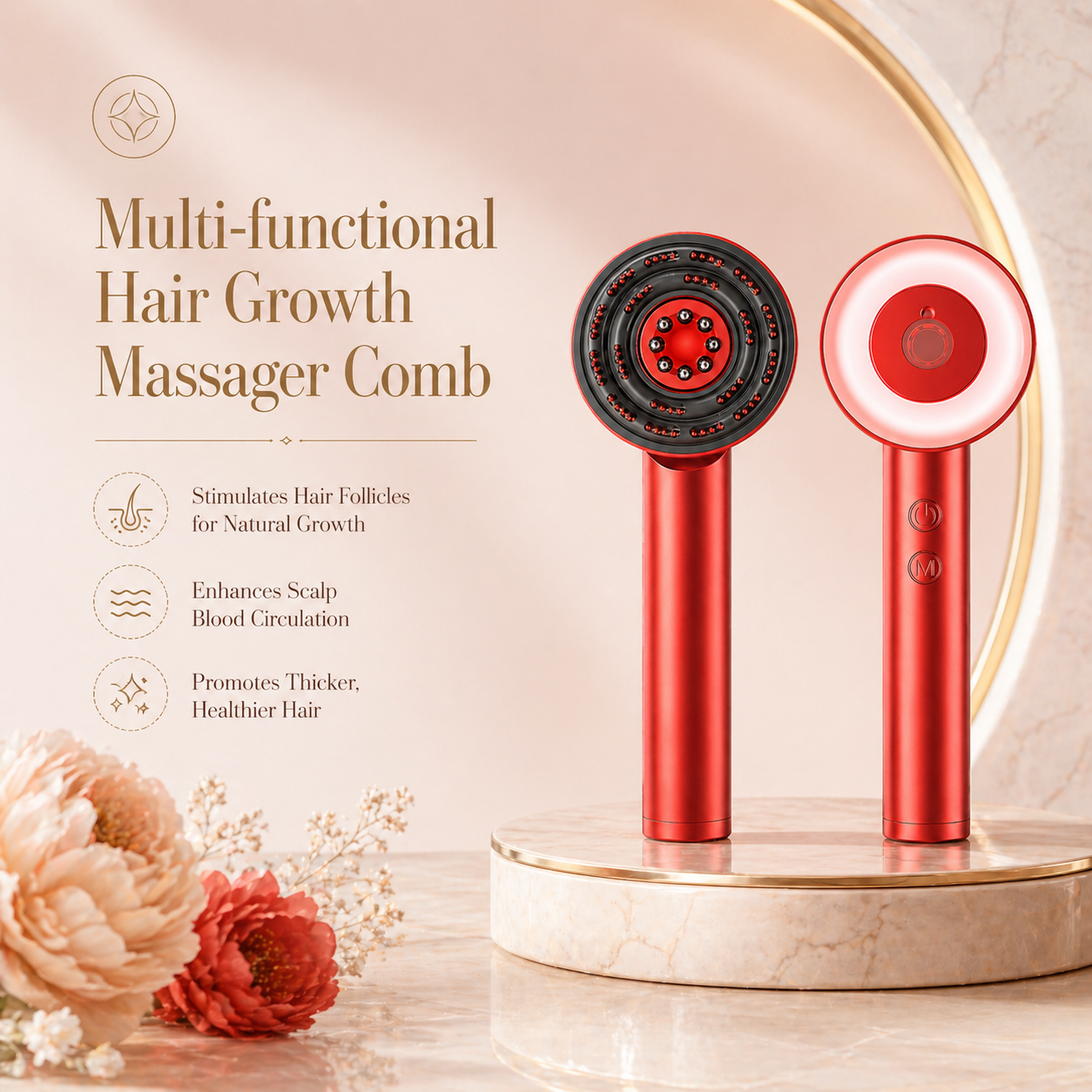 Infrared Scalp Hair Growth Massager
