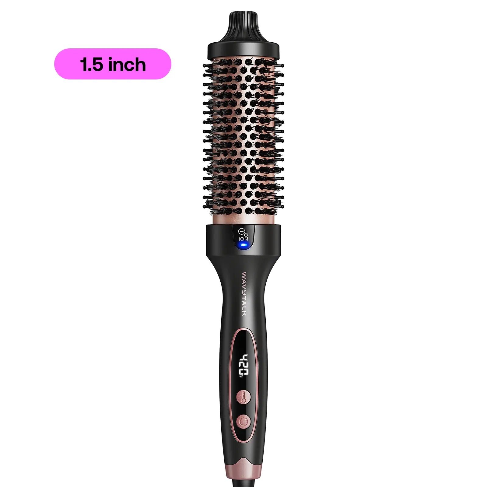 Wavytalk Blowout Boost VIP Volume Festival Bundle, Thermal Brush 1.5 Inch for Blowout Look, Tourmaline Ceramic Negative Ion Technology, 5 Temperature Settings Dual Voltage