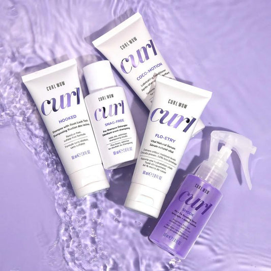 Color Wow Curl Wow Gotta Bounce Curly Hair Travel Kit with FREE Bag
