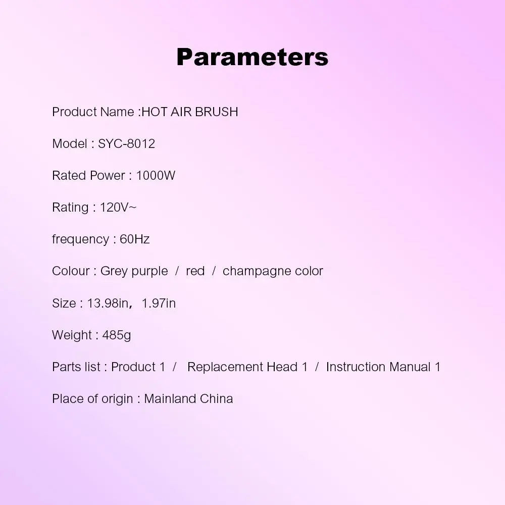 2 in 1 Hair Dryer Brush with Replacement Head, 1 Set Hot & Cold Air Automatic Rotating Hair Styling Brush, Professional Hair Styling Tool, Hair Styler for Women