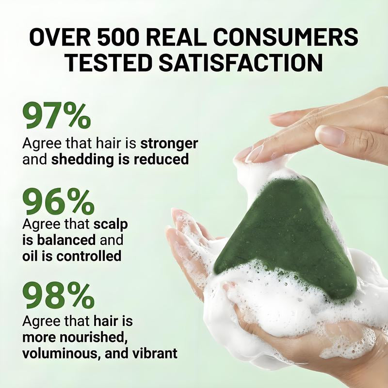 Selvioren 12-Herb Regrowth Bar | Valentine'S Gift for Wife | Stop Postpartum Shedding & Thinning Hair | Cedarwood & Usma Grass for Density | Sulfate-Free Volumizing Soap | Natural Thickening Treatment for Weak Hair | Stronger Follicles