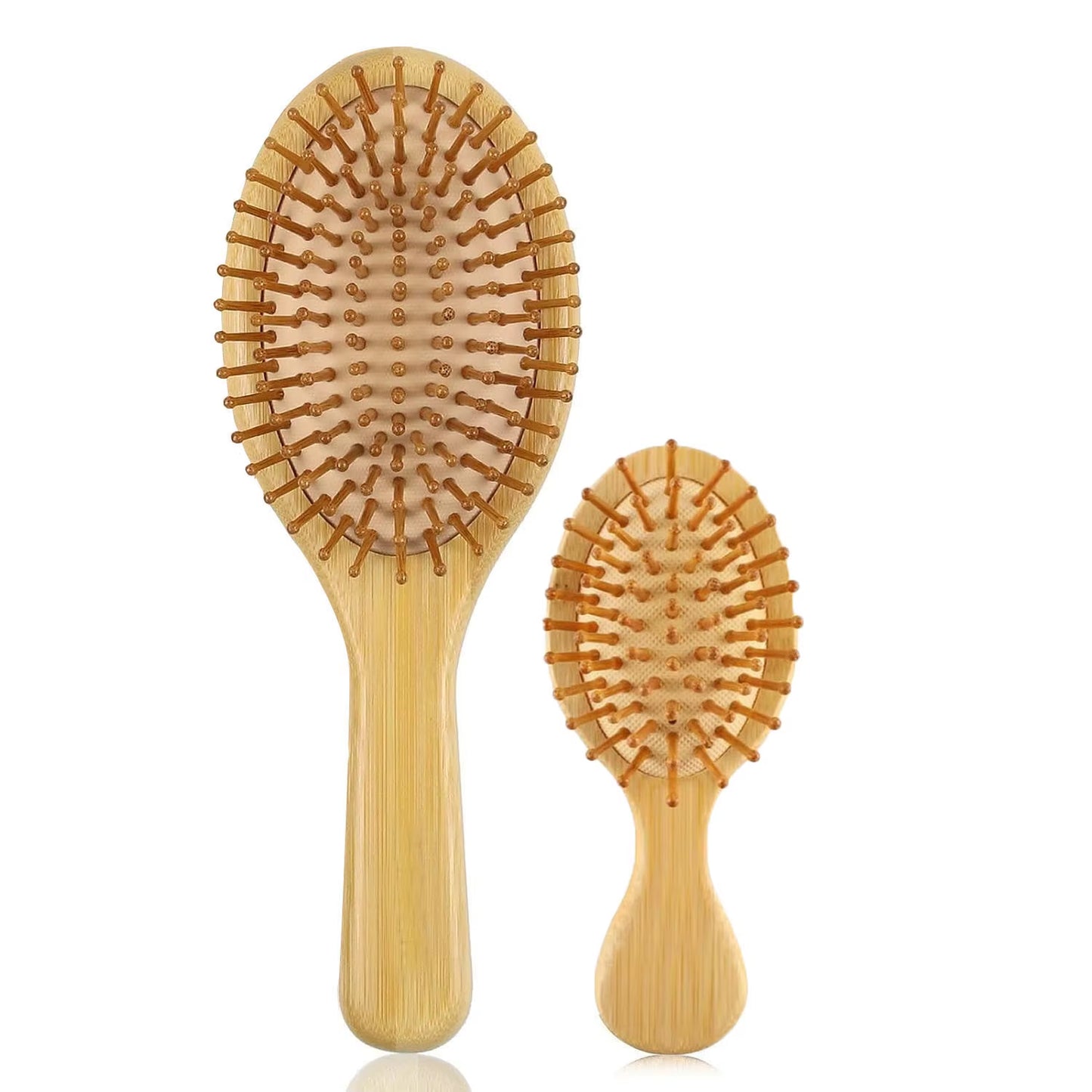 Bamboo Hair Brushes and Comb Set, Comb for Women and Detangling, Great on All Hair, Handmade for Women Men