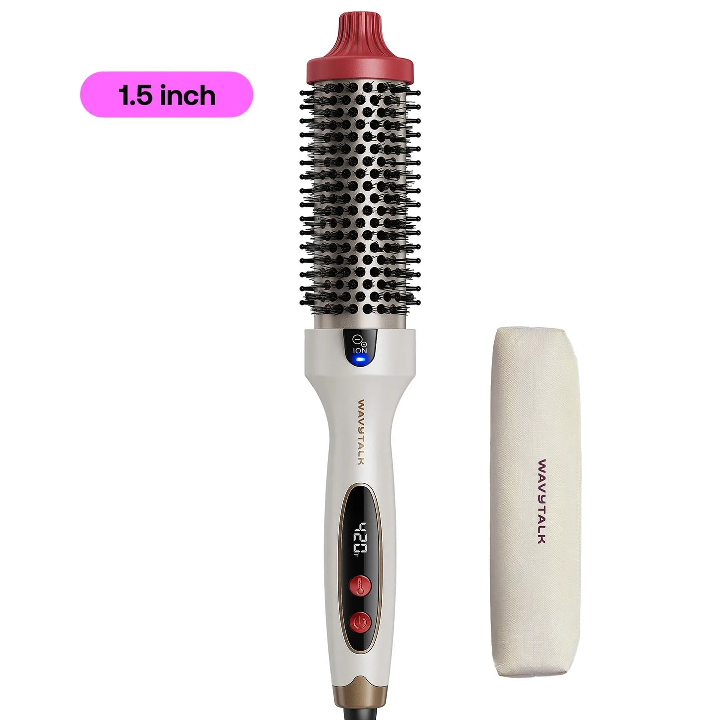 Wavytalk Blowout Boost VIP Volume Festival Bundle, Thermal Brush 1.5 Inch for Blowout Look, Tourmaline Ceramic Negative Ion Technology, 5 Temperature Settings Dual Voltage