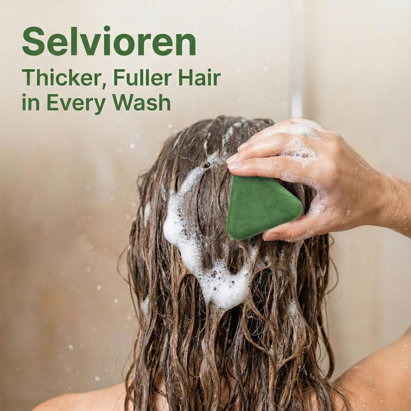 Selvioren 12-Herb Regrowth Bar | Valentine'S Gift for Wife | Stop Postpartum Shedding & Thinning Hair | Cedarwood & Usma Grass for Density | Sulfate-Free Volumizing Soap | Natural Thickening Treatment for Weak Hair | Stronger Follicles