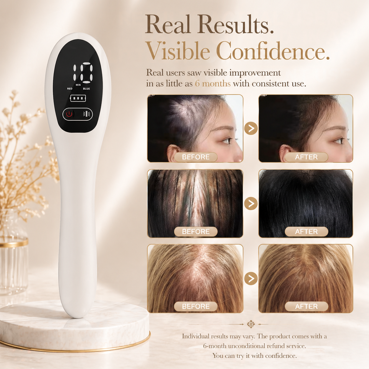Electric Laser & Infrared Hair Growth Comb